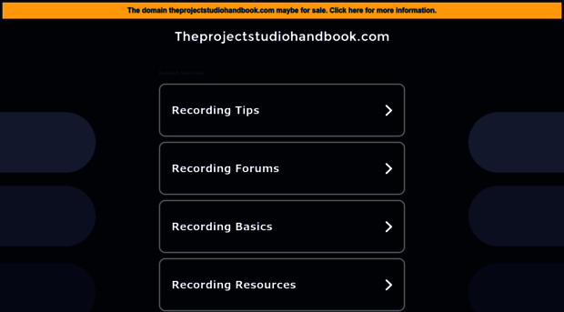 theprojectstudiohandbook.com