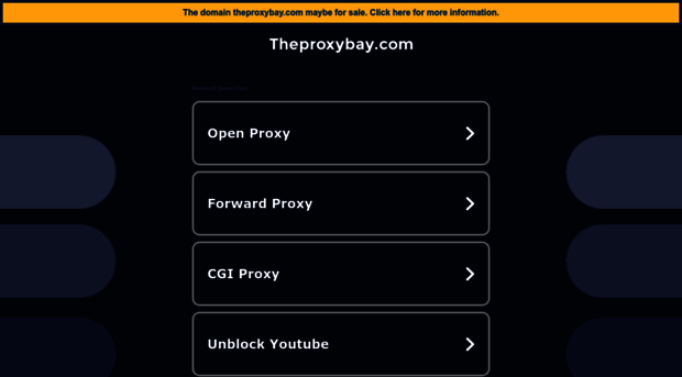 theproxybay.com