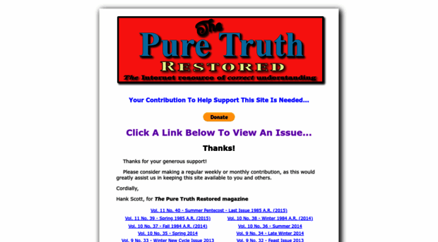 thepuretruthrestored.com