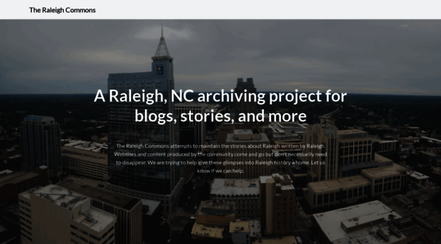 theraleighcommons.org