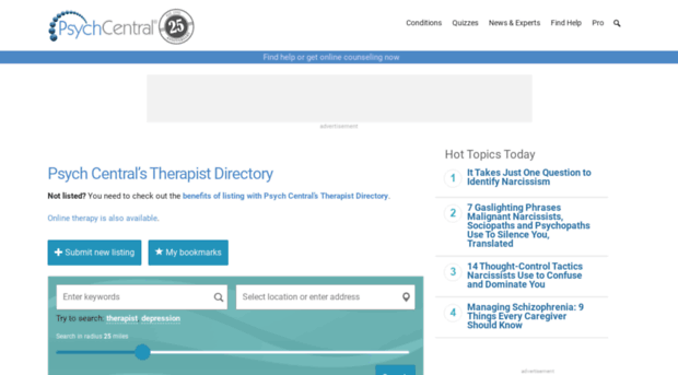 therapists.psychcentral.com