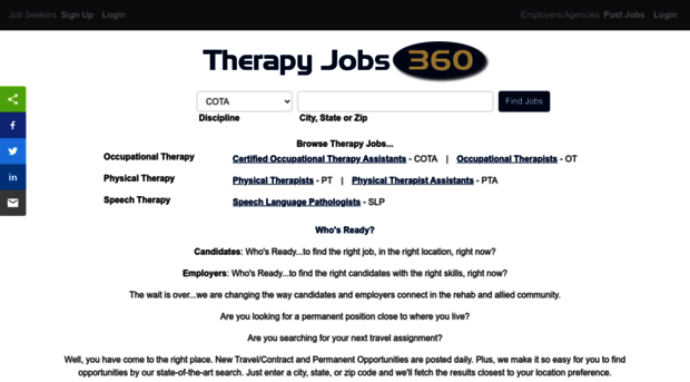therapyjobs360.com