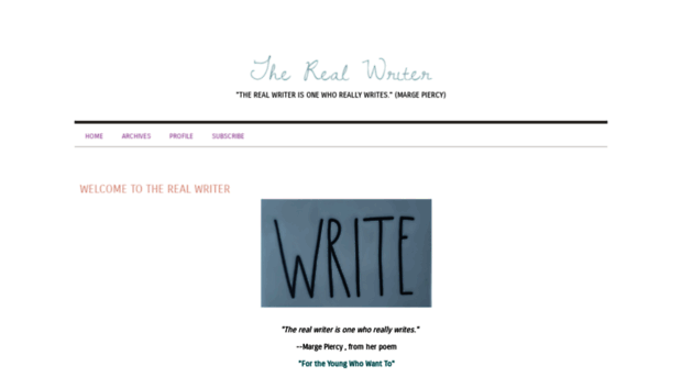 therealwriter.com