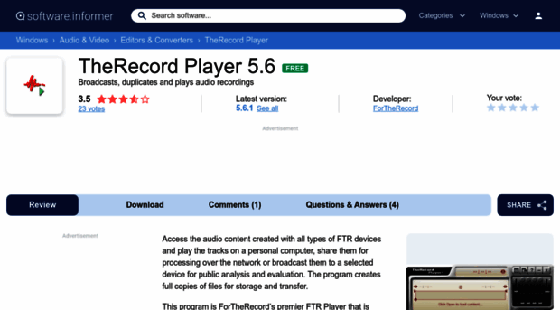 therecord-player.software.informer.com
