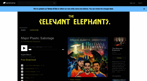 therelevantelephants.bandcamp.com