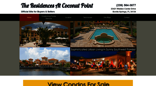 theresidencesatcoconutpoint.com