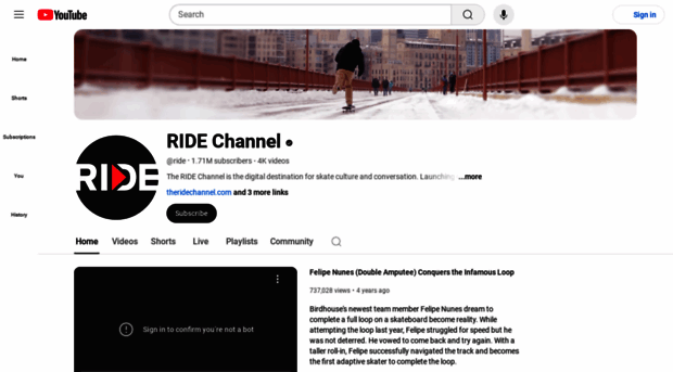 theridechannel.com