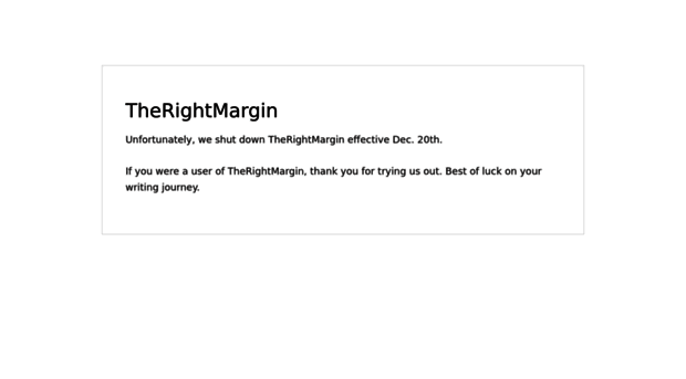 therightmargin.com