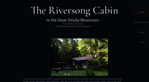 theriversongcabinrental.com