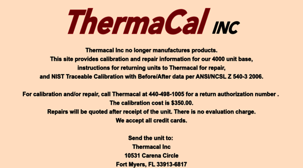 thermacal.com