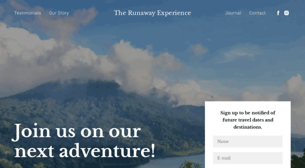 therunawayexperience.com