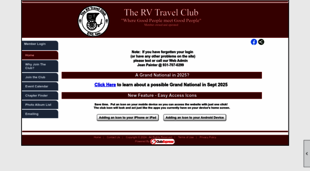 thervtravelclub.com