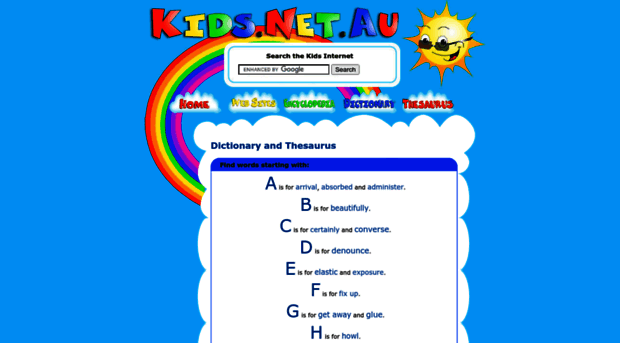 thesaurus.kids.net.au