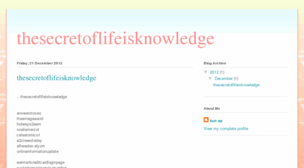 thesecretoflifeisknowledge.blogspot.com