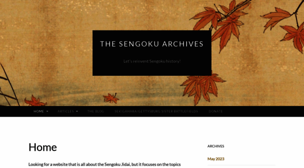 thesengokuarchives.com