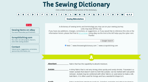 thesewingdictionary.com