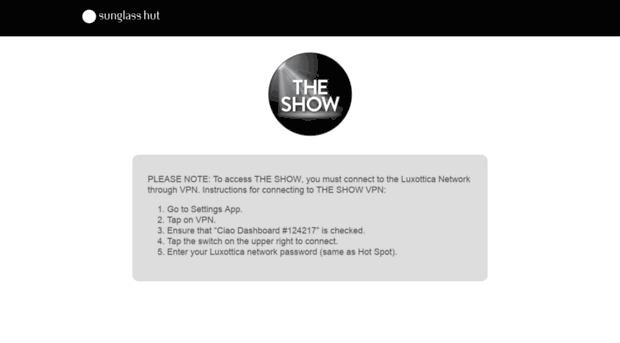 theshow.luxottica.com