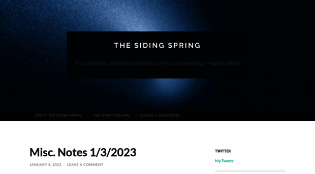 thesidingspring.com