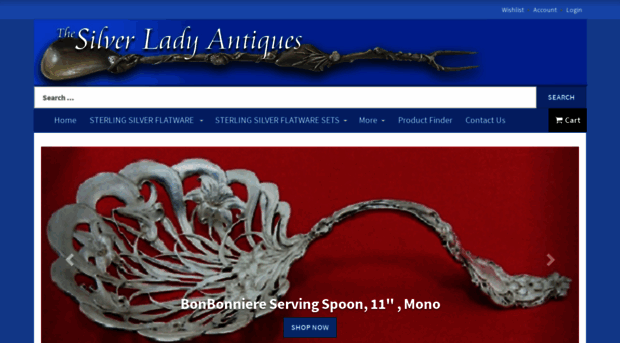 thesilverladyantiques.com