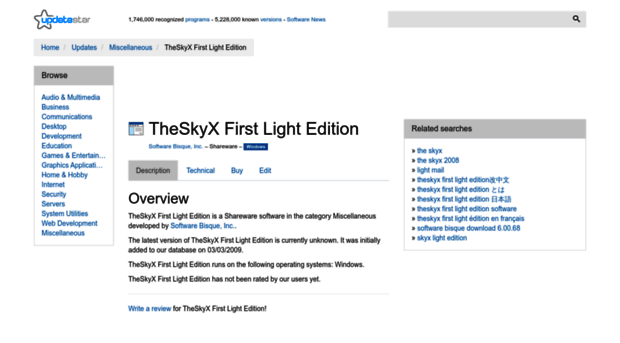 theskyx-first-light-edition.updatestar.com