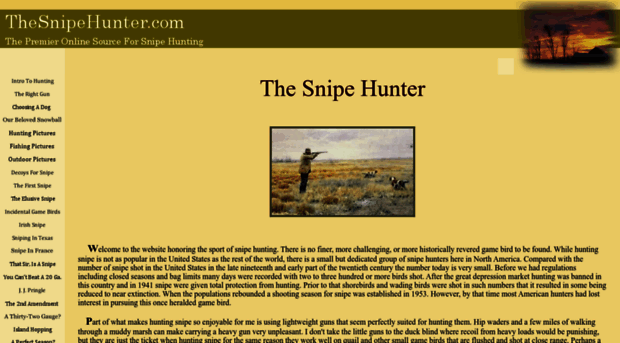 thesnipehunter.com