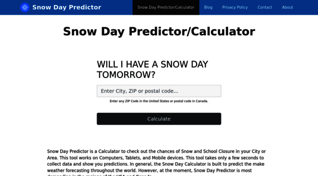 thesnowdaypredictor.com