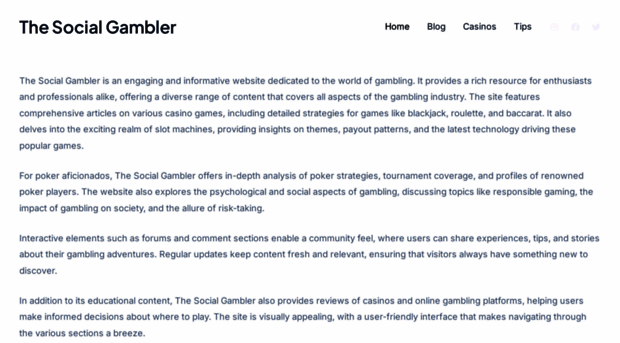 thesocialgambler.com