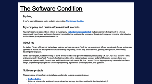 thesoftwarecondition.com