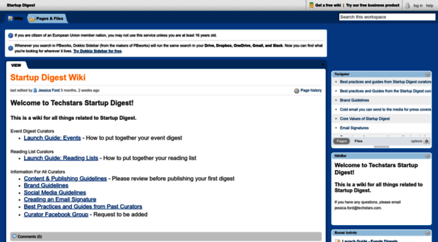 thestartupdigest.pbworks.com