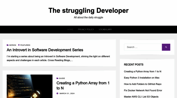 thestrugglingdeveloper.com