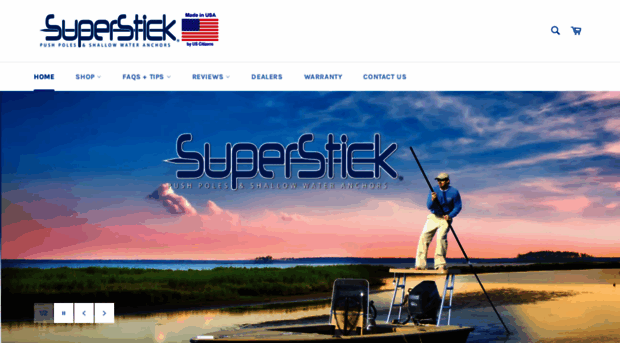 Superstick® Push Pole, Shallow Water Anchor Pin