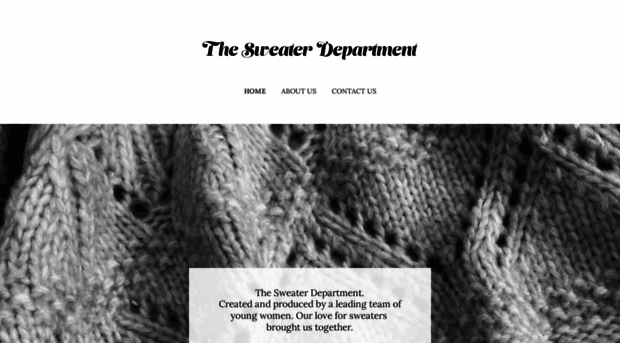 thesweaterdepartment.com