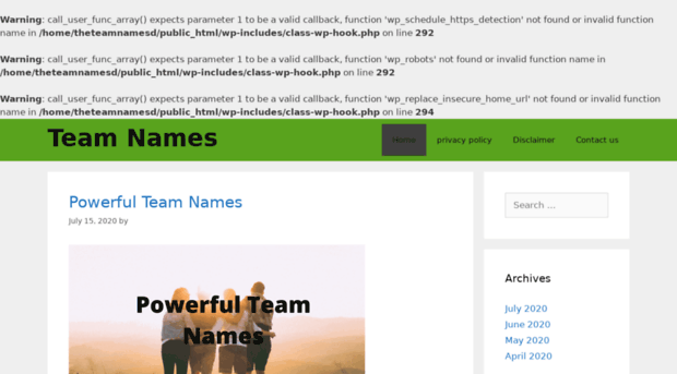 theteamnames.com