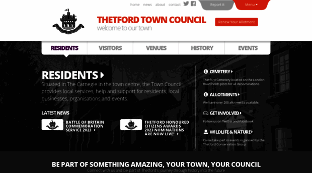 thetfordtowncouncil.gov.uk