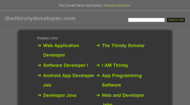 thethirstydeveloper.com