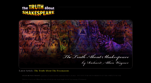 thetruthaboutshakespeare.com