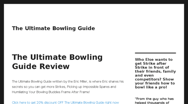 theultimatebowlingguide.com