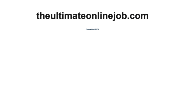 theultimateonlinejob.com