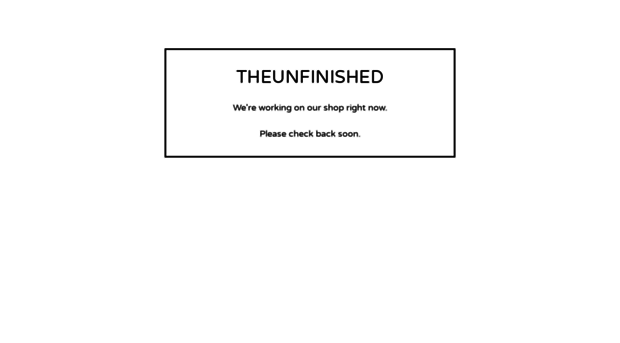 theunfinished.bigcartel.com