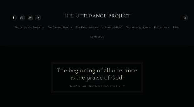 theutteranceproject.com