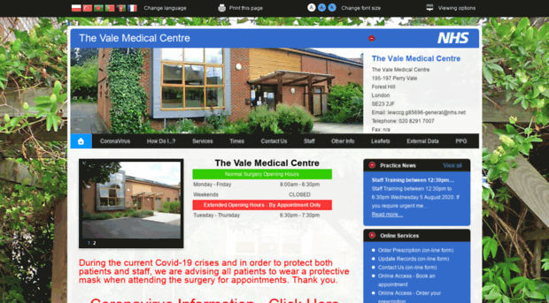 thevalemedicalcentre.co.uk