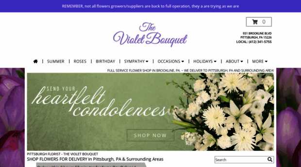 thevioletbouquetflowershop.com