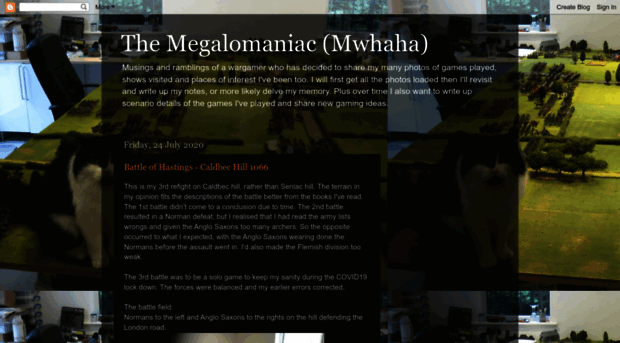 thewargamingmegalomaniac.blogspot.com