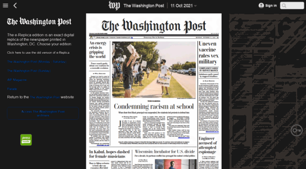 thewashingtonpost.pressreader.com