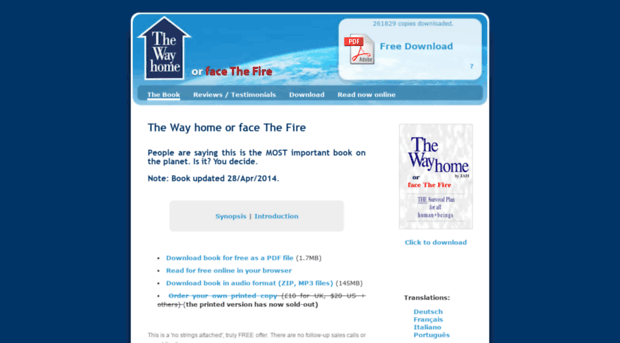 thewayhomeorfacethefire.info