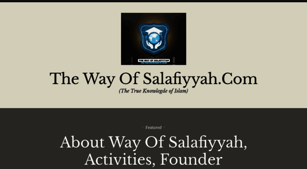 thewayofsalafiyyah.com