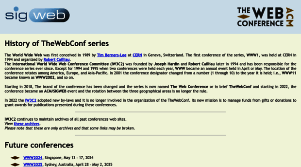 thewebconf.org