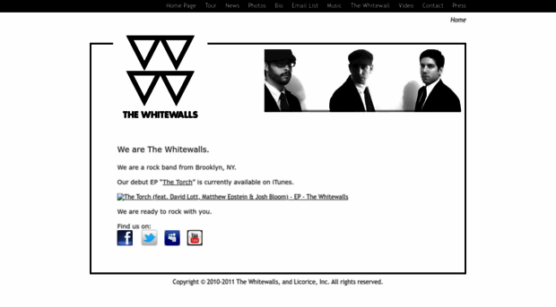 thewhitewallsmusic.com