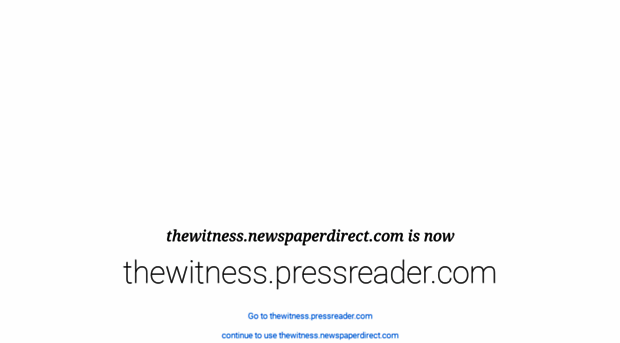 thewitness.newspaperdirect.com