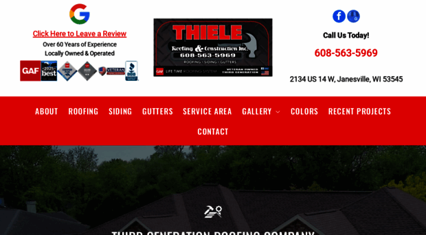 thieleroofinginc.com